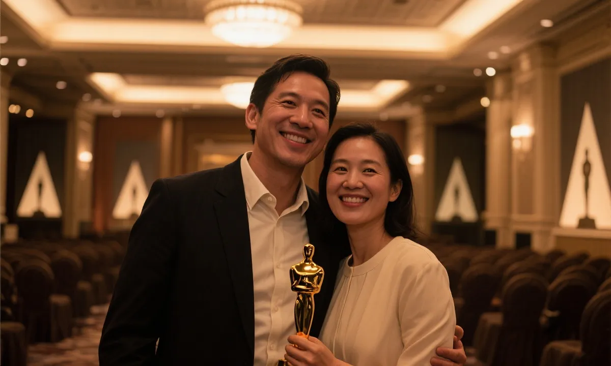 领奖大厅中的低调瞬间,理性与喜悦并存